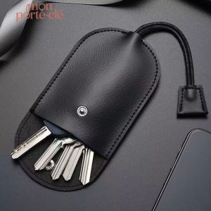 Porte-clé cuir avec motif cloche