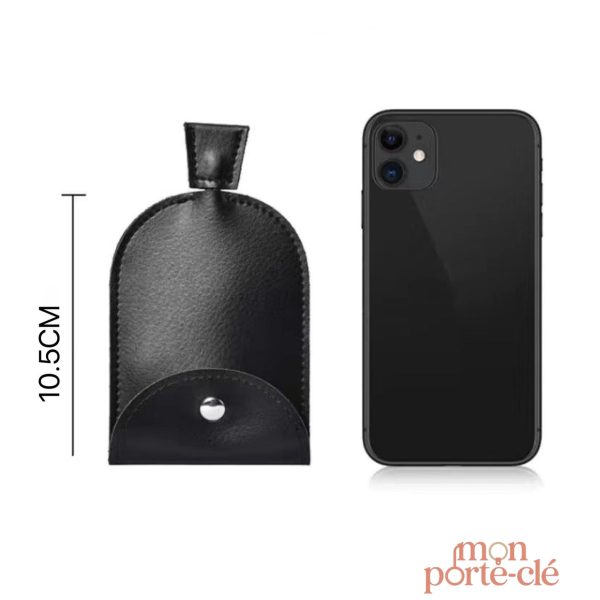 Porte-clé en cuir, style cloche moderne