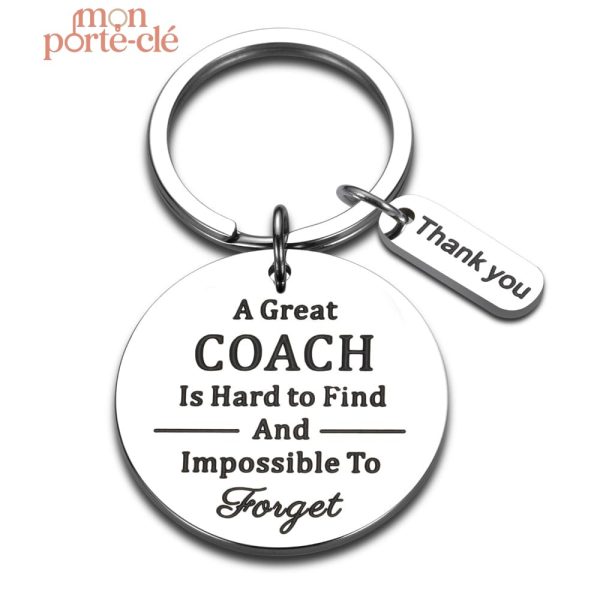 Porte-Clé Coach sportif en cuir synthétique