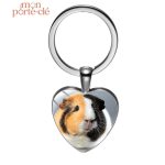 Porte-clé cochon d'Inde en peluche colorée