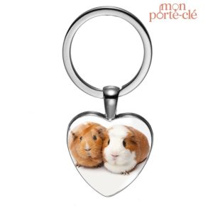 Porte-clé animal en forme de cochon d'Inde