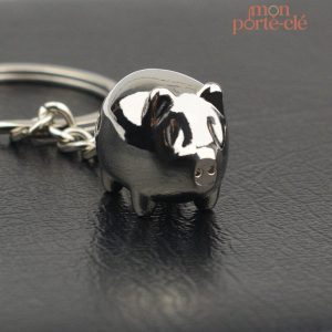 Accessoire porte-clé cochon pour les amateurs d'animaux