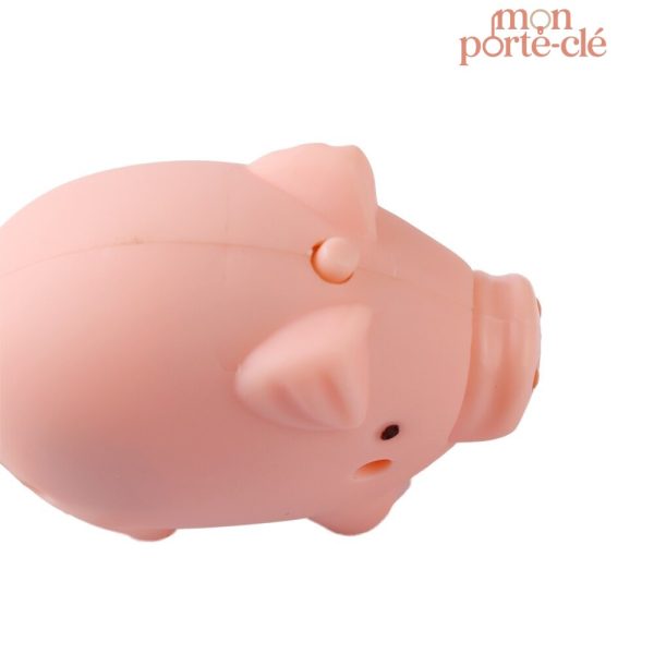 Porte-clé cochon rose, cadeau original