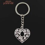 Porte-clé cœur unique en design élégant