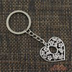 Porte-clé cœur, symbole d'amour et d'attachement