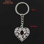 Porte-clé décoratif en forme de cœur, style moderne