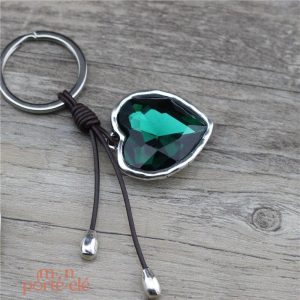 Porte-Clé Cœur avec finition brillante