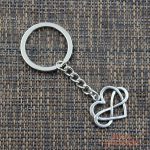 Porte-clé cœur symbolique de l'infini