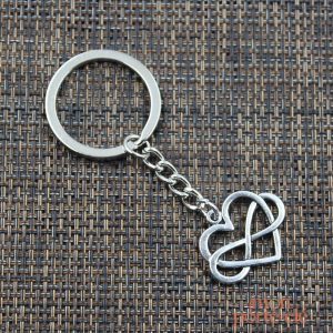 Porte-clé cœur symbolique de l'infini