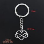 Accessoire porte-clé en forme de cœur intemporel