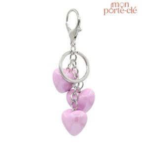Porte-clé Cœur Le Féminin en métal élégant