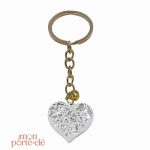 Porte-clé cœur, symbole d'amour pour maman