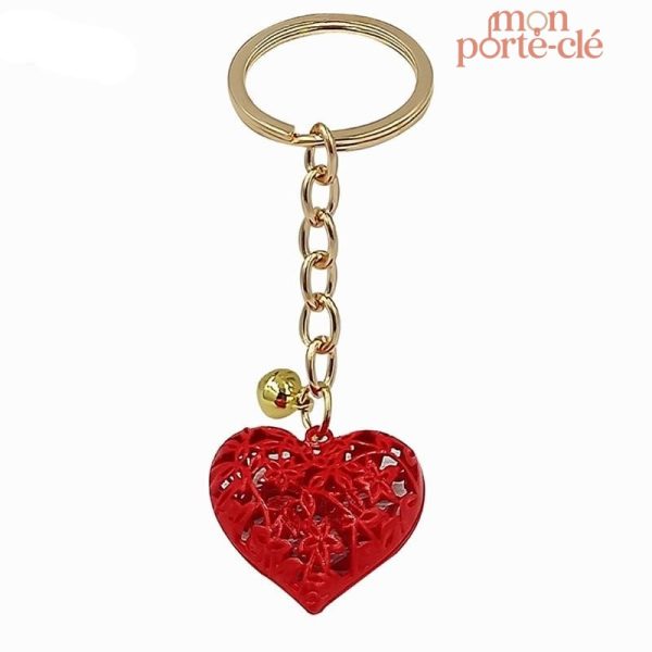 Accessoire porte-clé en forme de cœur