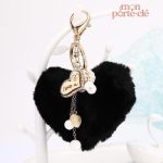 Porte-clé cœur La Douce Fourrure
