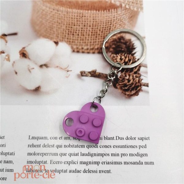 Porte-Clé Cœur en plastique durable