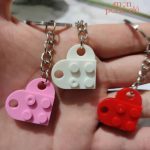 Porte-Clé Cœur à thème Lego