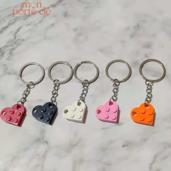 Porte-Clé Cœur à personnaliser avec Lego