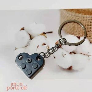 Porte-Clé Cœur en forme de cœur