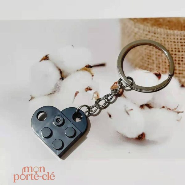 Porte-Clé Cœur en forme de cœur