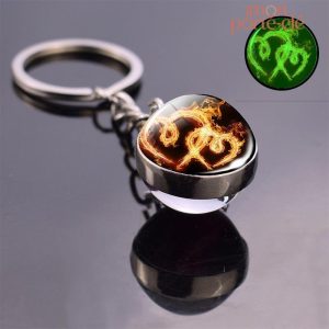 Porte-clé lumineux en cœur, accessoire tendance