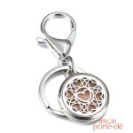 Porte-clé en forme de cœur, design élégant