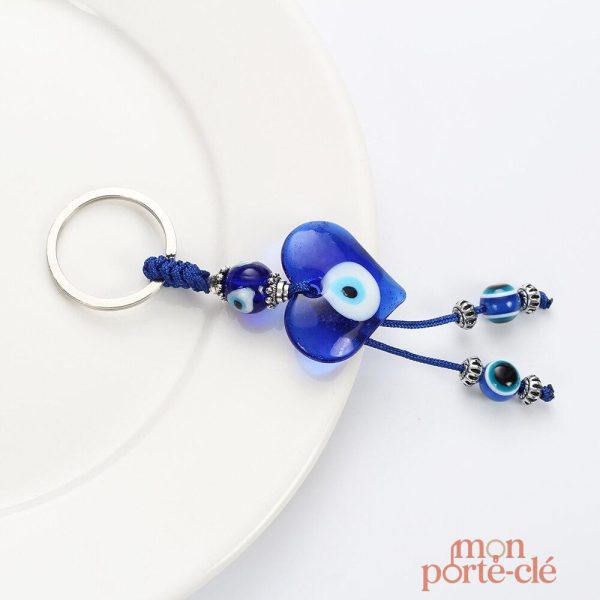 Accessoire porte-clé cœur, design élégant