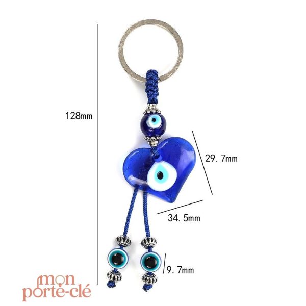 Porte-clé cœur, accessoire pratique et stylé
