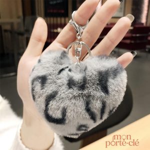 Porte-clé cœur doux et coloré