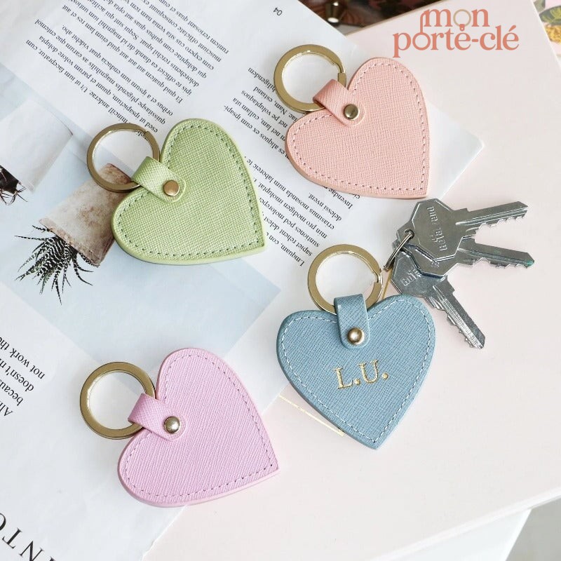 Porte-clé cœur personnalisé