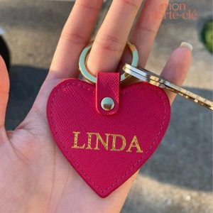 Porte-clé en forme de cœur, cadeau unique