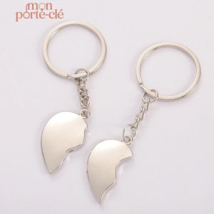 Porte-Clé en forme de cœur, cadeau pour amoureux