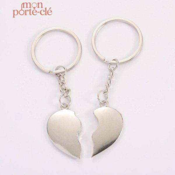 Porte-Clé Cœur, idée cadeau personnalisable