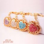 Cœur en strass porte-clé original et unique