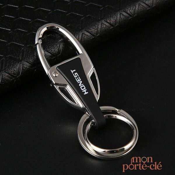 Porte-clé pratique pour homme en acier coloré