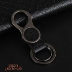 Porte-clé cuir design moderne, style épuré