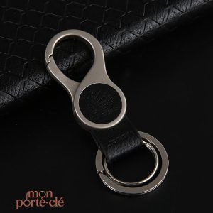 Porte-clé en cuir, finition de qualité supérieure
