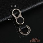 Porte-clé chic en cuir, idéal pour vos clés