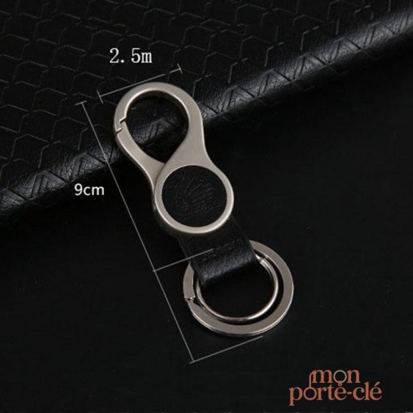 Porte-clé chic en cuir, idéal pour vos clés