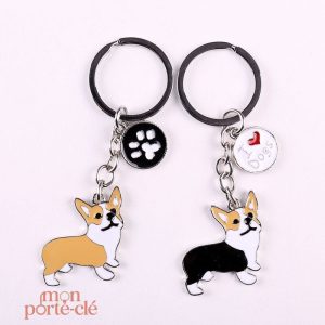 Porte-clé Corgi en forme de chien adorable
