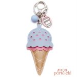 Porte-clé original en forme de cornet de glace