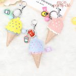 Porte-clé original, design cornet de glace