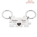 Porte-clé couple original, parfait pour les amoureux