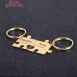 Porte-clé romantique gravé, un geste d'amour