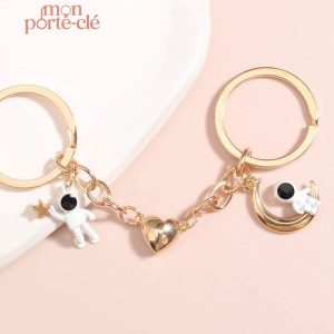 Porte-clé couple original en design moderne