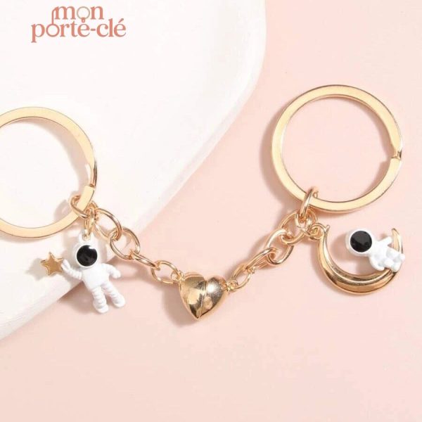 Porte-clé couple original en design moderne