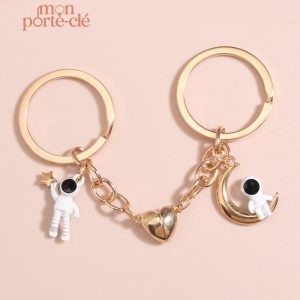 Accessoire porte-clé couple, élégant et unique
