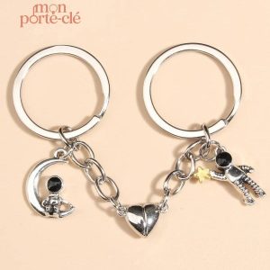 Porte-clé original pour couples amoureux