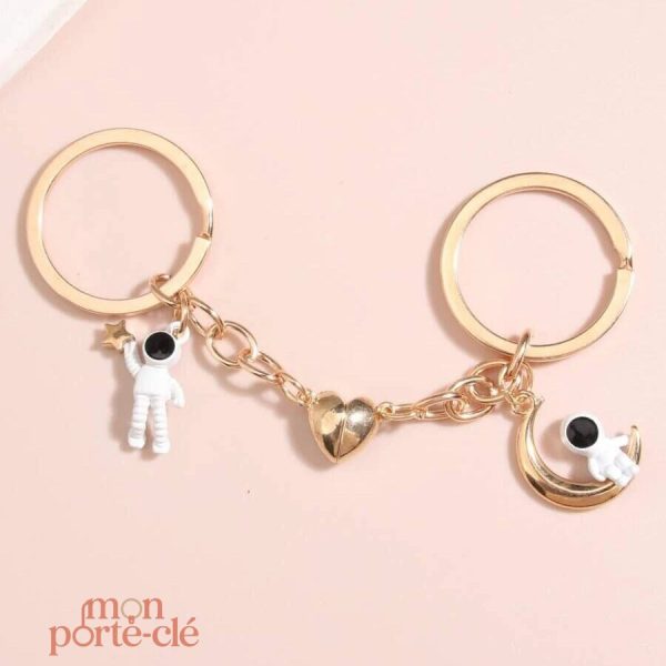 Porte-clé couple, symbole d'amour et de complicité