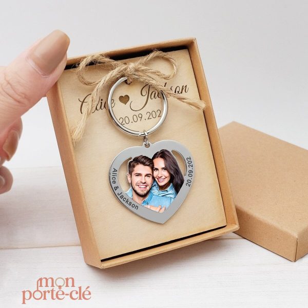 Porte-clé personnalisé pour couple