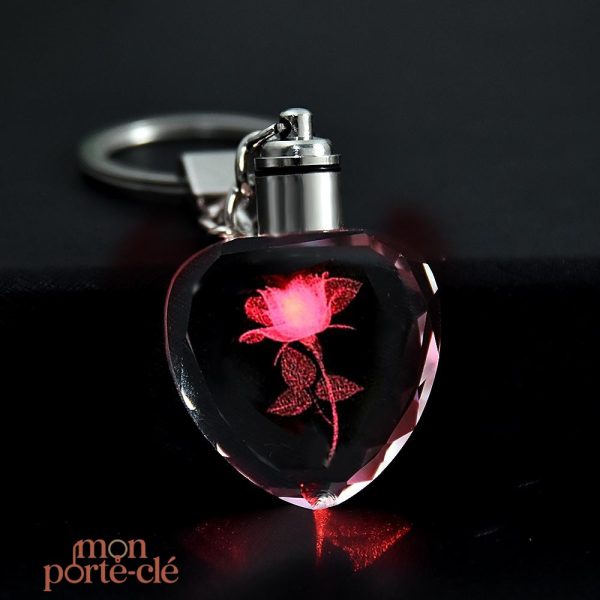Porte-clé Original Cristal de Rose